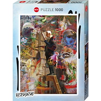HEYE Rebrush! The Bookworm, Pussel, 1000 bitar, Heye