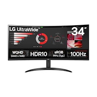 LG LG UltraWide 34WR50QK-B - LED-skärm - böjd - 34" - HDR