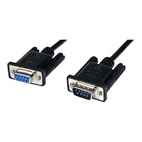 StarTech.com StarTech.com 2m Black DB9 RS232 Serial Null Modem Cable F/M - DB9 Male to Female - 9 pin Null Modem Cable - 1x DB9 (M),...