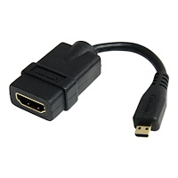 StarTech.com StarTech.com Höghastighets-HDMI-kabeladapter på 12 cm - HDMI till HDMI Micro - F/M - HDMI-adapter - 1.2 cm