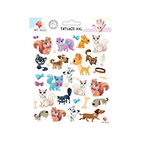 Dodo Tvättbara tatueringar för barn Hundar och katter XXL EDUKAMP