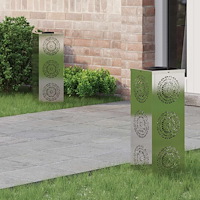 vidaXL Solar LED Stig Ljus 2 pcs Rostfritt stål Rostfritt stål