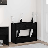 vidaXL Förvaringskrok & Ställ Svart Ek 65 x 24 x 50 cm Konstruerat trä