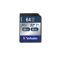 VERBATIM Verbatim PRO - flash-minneskort - 64 GB - SDXC UHS-I