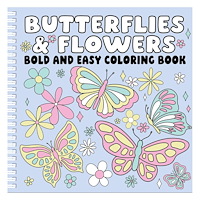 Page Publications Butterflies And Flowers Bold and Easy Coloring Book (häftad, eng)