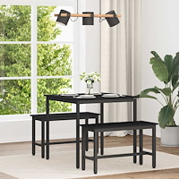 vidaXL Matbord 80 x 80 x 75 cm METALL