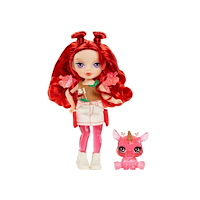 MGA Entertainment Rainbow High Littles Rainbow Fantasy Fairies Doll- Apple (Re...