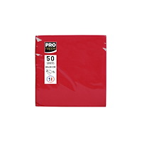 PRONAPPE Servett PRONAPPE 20x20cm röd 50/fp