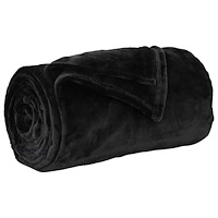 vidaXL Kastfilt Svart 130 x 150 cm Fleece