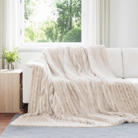 vidaXL Kastfilt Beige 270 x 240 cm Fleece