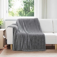 vidaXL Filtar 6 pcs Mörkgrå 200 x 150 cm Fleece