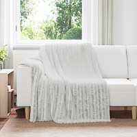 vidaXL Filtar 6 pcs Grå 200 x 150 cm Fleece