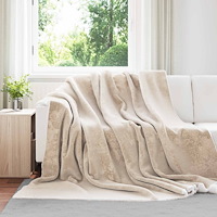 vidaXL Kastfilt Beige 220 x 240 cm Fleece