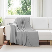 vidaXL Filtar 6 pcs Grå 170 x 130 cm Fleece