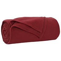 vidaXL Filtar 6 pcs Bordeaux Röd 170 x 130 cm Fleece