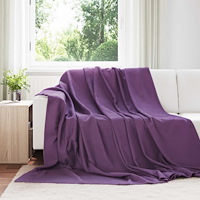 vidaXL Filtar 24 pcs Lila 240 x 220 cm Fleece