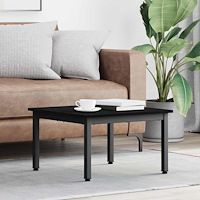 vidaXL Kaffeebord Svart Ek 60 x 60 x 36 cm Konstruerat trä