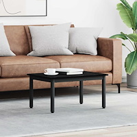 vidaXL Kaffeebord Svart Ek 70 x 50 x 36 cm Konstruerat trä