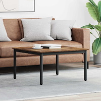 vidaXL Kaffeebord Gammalt trä 80 x 80 x 45 cm Konstruerat trä