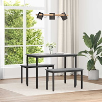 vidaXL bänk Grå Sonoma 80 x 35 x 45 cm Konstruerat trä