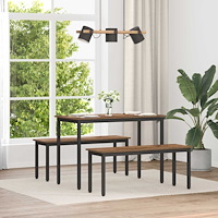 vidaXL bänk Gammalt trä 110 x 35 x 45 cm Konstruerat trä