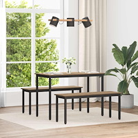 vidaXL bänk Artisan Ek 110 x 35 x 45 cm Konstruerat trä