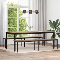 vidaXL bänk Artisan Ek 200 x 35 x 45 cm Konstruerat trä