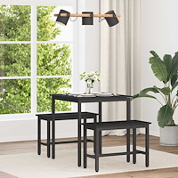 vidaXL Matbord METALL