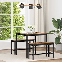 vidaXL Matbord METALL