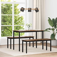 vidaXL Matbord METALL