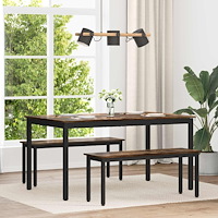 vidaXL Matbord METALL