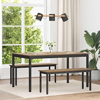 vidaXL Matbord METALL