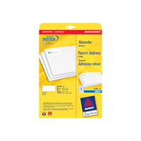 AVERY Avery Zweckform J4791 - returadressetiketter - 1200 etikett (er) - 21.2 x 45.7 mm