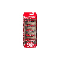 Hot Wheels Hot Wheels Core Mattel 80-årsjubileum, 5-pack med leksaksbil...