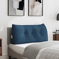 vidaXL Ryggkudde Blå 100 x 24 x 50 cm tyg