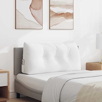 vidaXL Ryggkudde Vit 100 x 24 x 50 cm tyg