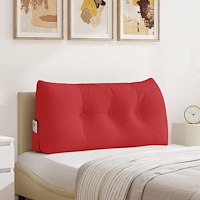 vidaXL Ryggkudde Röd 100 x 24 x 50 cm tyg
