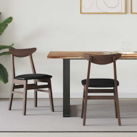 vidaXL Matstolar 2 pcs Ljusbrun 42 x 47,5 x 81 cm Massiv Gummiträ