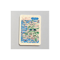 The Sugar Shed Julia Gash Wooden Magnet - Wales