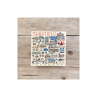 The Sugar Shed Julia Gash Wooden Coaster - Sheffield