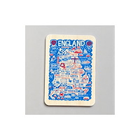 The Sugar Shed Julia Gash Wooden Magnet - England