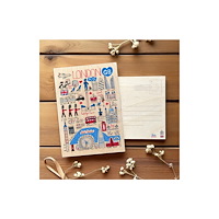 The Sugar Shed Julia Gash Wooden Postcard - London