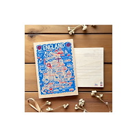 The Sugar Shed Julia Gash Wooden Postcard - England