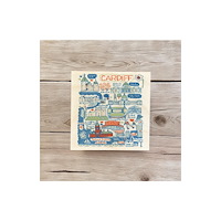 The Sugar Shed Julia Gash Wooden Coaster - Cardiff