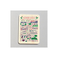 The Sugar Shed Julia Gash Wooden Magnet - Edinburgh