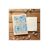 The Sugar Shed Julia Gash Wooden Postcard - Bath