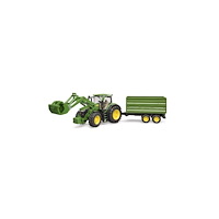 Bruder Bruder John Deere 7R 350 tractor with frontloader and tippin...