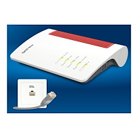 AVM FRITZ!Box 7690 - trådlös router - ISDN/DSL - Wi-Fi 7 - skrivbordsmodell, väggmonterbar