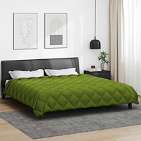 vidaXL Vinter Täcke Grön 240 x 200 cm Mikrofiber