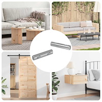 vidaXL Muttern 2 pcs Zinkbelagd 60 x 12 mm Järn